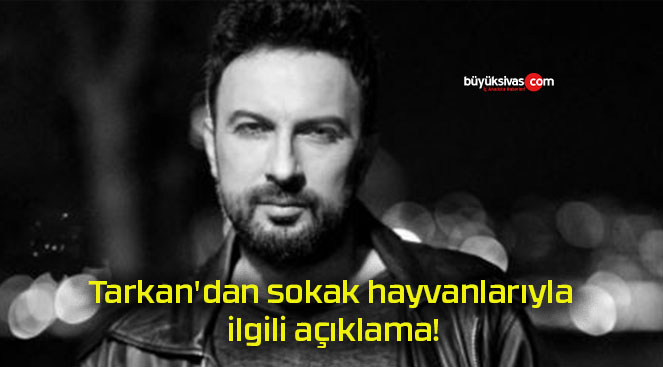 Tarkan’dan sokak hayvanlarıyla ilgili açıklama!