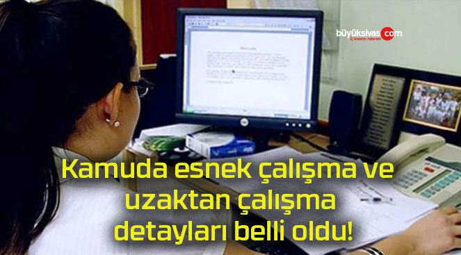 Kamuda esnek çalışma ve uzaktan çalışma detayları belli oldu!