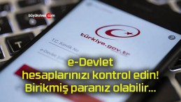 e-Devlet hesaplarınızı kontrol edin! Birikmiş paranız olabilir…