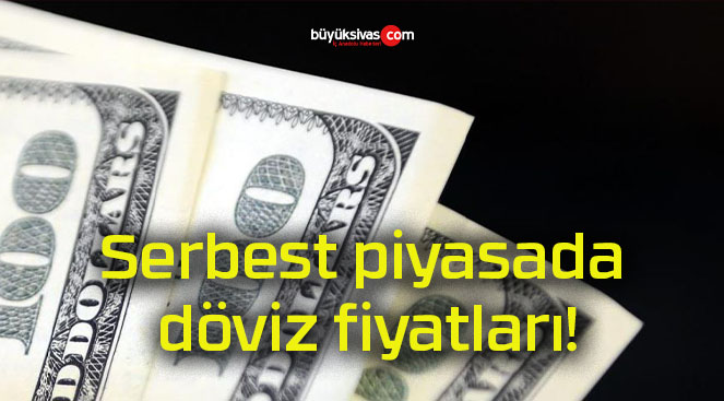 Serbest piyasada döviz fiyatları!