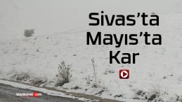 Sivas’ın çeşitli bölgelerinde Mayıs ayında kar yağışı