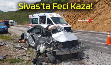 Sivas’ta pikap ile otomobil çarpıştı! 2 ölü! 2 yaralı!