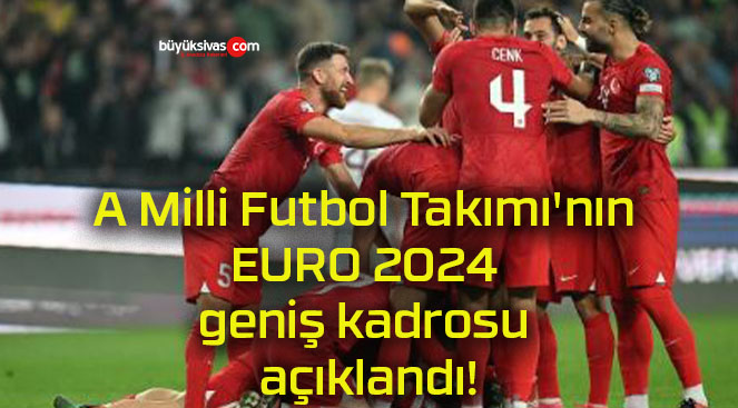 A Milli Futbol Takımı’nın EURO 2024 geniş kadrosu açıklandı!