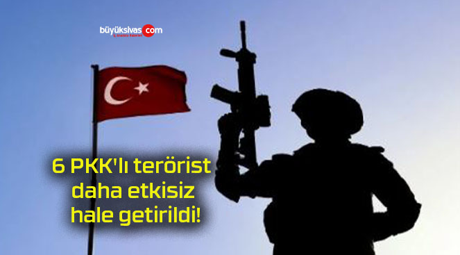 6 PKK’lı terörist daha etkisiz hale getirildi!