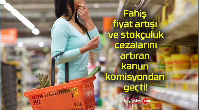 Fahiş fiyat artışı ve stokçuluk cezalarını artıran kanun komisyondan geçti!