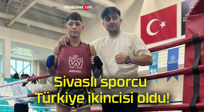 Sivaslı sporcu Türkiye ikincisi oldu!