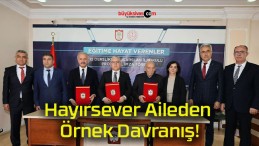 Hayırsever Aileden Örnek Davranış!