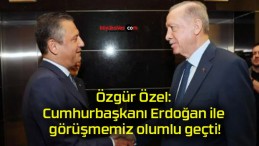 Özgür Özel: Cumhurbaşkanı Erdoğan ile görüşmemiz olumlu geçti!