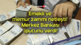 Emekli ve memur zammı netleşti! Merkez Bankası ipucunu verdi!