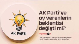 AK Parti’ye oy verenlerin beklentisi değişti mi?