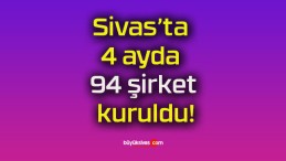 Sivas’ta 4 ayda 94 şirket kuruldu!