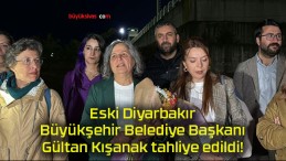 Eski Diyarbakır Büyükşehir Belediye Başkanı Gültan Kışanak tahliye edildi!