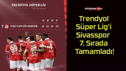 Trendyol Süper Lig’i Sivasspor 7. Sırada Tamamladı!