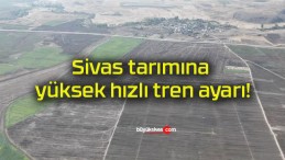 Sivas tarımına yüksek hızlı tren ayarı!