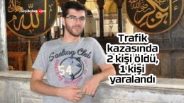 Trafik kazasında 2 kişi öldü, 1 kişi yaralandı