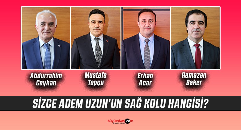 Adem Uzun’un sağ kolu hangisi? Ankete katılın…