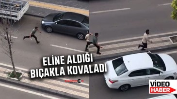 Sivas’ta çarşının ortasında bir kişiyi bıçakla kovaladılar