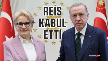 Başkan Recep Tayyip Erdoğan Meral Akşener’i kabul etti