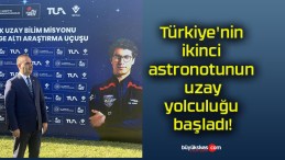 Türkiye’nin ikinci astronotunun uzay yolculuğu başladı!