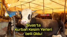 Sivas’ta Kurban Kesim Yerleri belli Oldu!