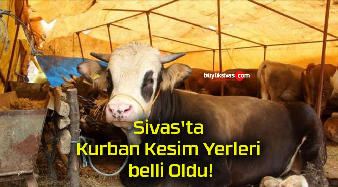 Sivas’ta Kurban Kesim Yerleri belli Oldu!