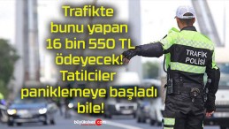 Trafikte bunu yapan 16 bin 550 TL ödeyecek! Tatilciler paniklemeye başladı bile!