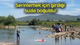 Serinlemek için girdiği suda boğuldu!