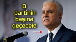 O partinin başına geçecek!