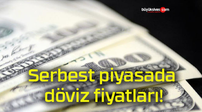 Serbest piyasada döviz fiyatları!