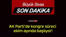 AK Parti’de kongre süreci ekim ayında başlıyor!