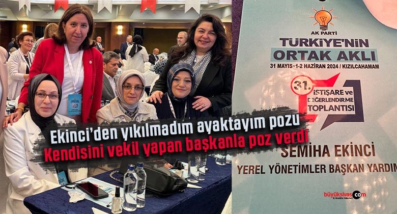 Semiha Ekinci, Kızılcahamam’dan siyasetteki varlık sebebi ile beraber poz verdi