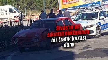 Sivas’ın en sıkıntılı noktasında bir trafik kazası daha