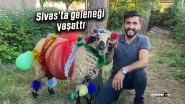 Sivas’ta kız evine koç götürme geleneği devam ediyor