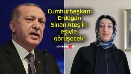 Cumhurbaşkanı Erdoğan Sinan Ateş’in eşiyle görüşecek!