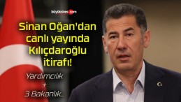 Sinan Oğan’dan canlı yayında Kılıçdaroğlu itirafı!