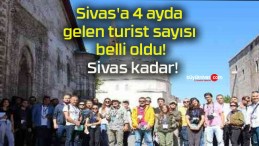 Sivas’a 4 ayda gelen turist sayısı belli oldu! Sivas kadar!