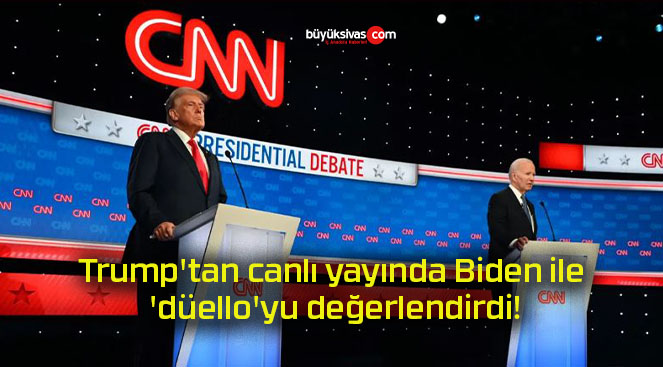 Trump’tan canlı yayında Biden ile ‘düello’yu değerlendirdi!