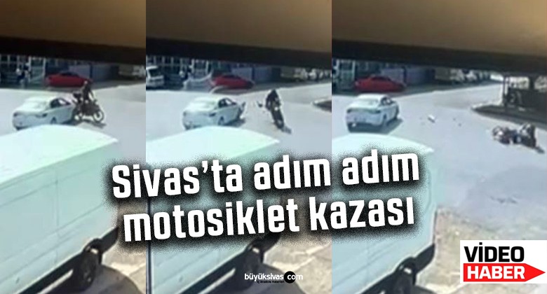 Sivas’ta motosiklet kazası… Sürücü yola savruldu