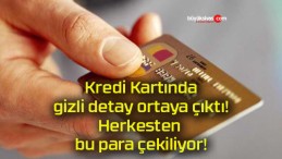 Kredi Kartında gizli detay ortaya çıktı! Herkesten bu para çekiliyor!