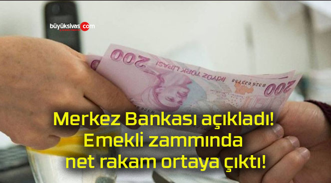 Merkez Bankası açıkladı! Emekli zammında net rakam ortaya çıktı!