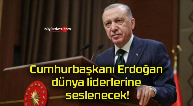 Cumhurbaşkanı Erdoğan dünya liderlerine seslenecek!