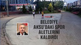 Sivas Belediyesi AKSU’daki spor aletlerini neden kaldırdı?