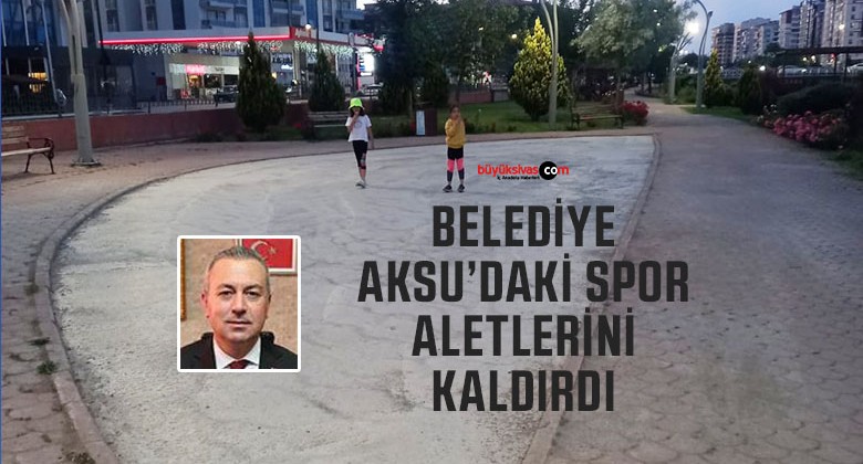 Sivas Belediyesi AKSU’daki spor aletlerini neden kaldırdı?