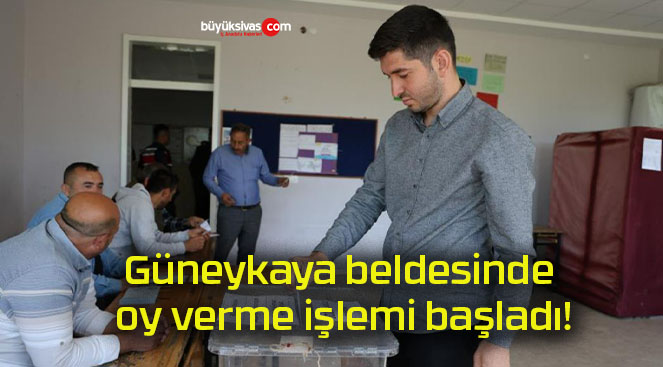 Güneykaya beldesinde oy verme işlemi başladı!