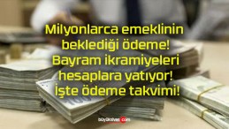 Milyonlarca emeklinin beklediği ödeme! Bayram ikramiyeleri hesaplara yatıyor! İşte ödeme takvimi!