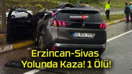 Erzincan-Sivas Yolunda Kaza! 1 Ölü!