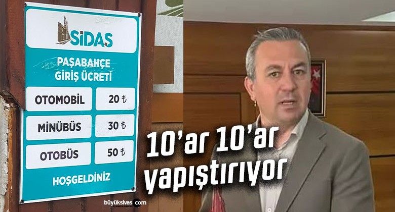 Sivas Paşafabrikası Mesire Alanı Giriş Ücretlerine Zam Tepkisi