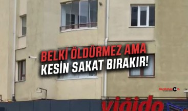 Sivas’ta Rüzgarın Etkisiyle Cam Balkon Tehlike Saçıyor