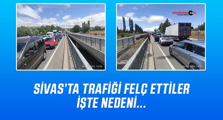 Sivas’ta Bisiklet Yarışı Nedeniyle Yol Saatlerce Kapalı Kaldı