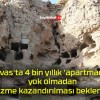 Sivas’ta 4 bin yıllık ‘apartman’ın yok olmadan turizme kazandırılması bekleniyor!